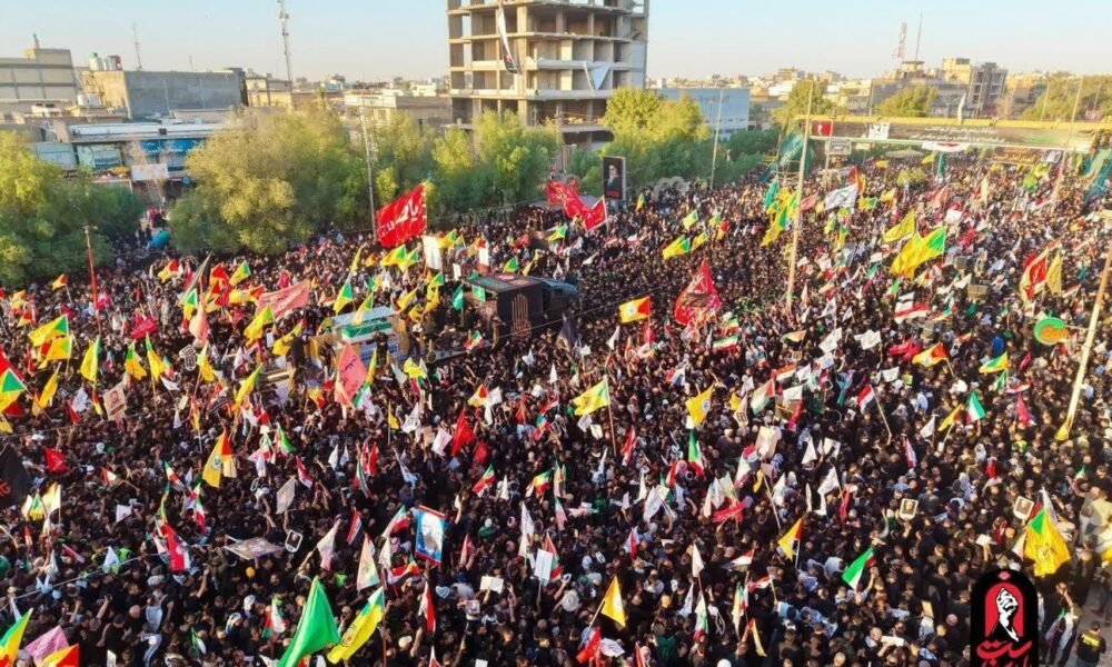 وداع تاریخی در نجف اشرف؛ تشییع قائد شهید امت