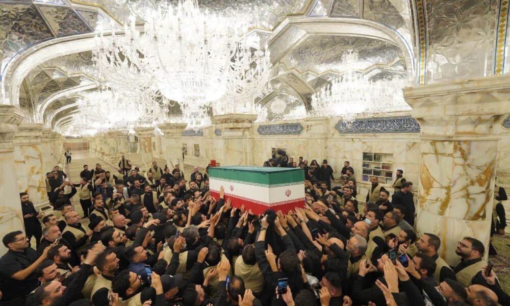 وداع تاریخی در نجف اشرف؛ تشییع قائد شهید امت