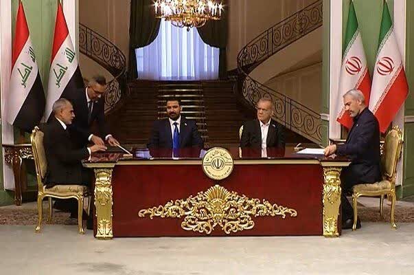 گزارش تصویری مراسم امضای یادداشت‌تفاهم همکاری میان ایران و عراق